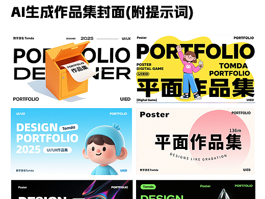 1分钟出片！超简单AI作品集封面神器推荐！