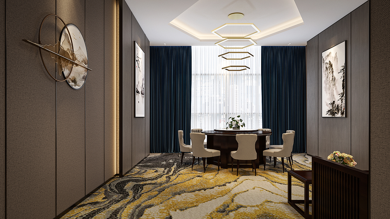 餐厅包间展示（图ZMzkwNjEyOTc2） - 商业空间设计 - 站酷设计师石五俊原创素材 - 站酷ZCOOL