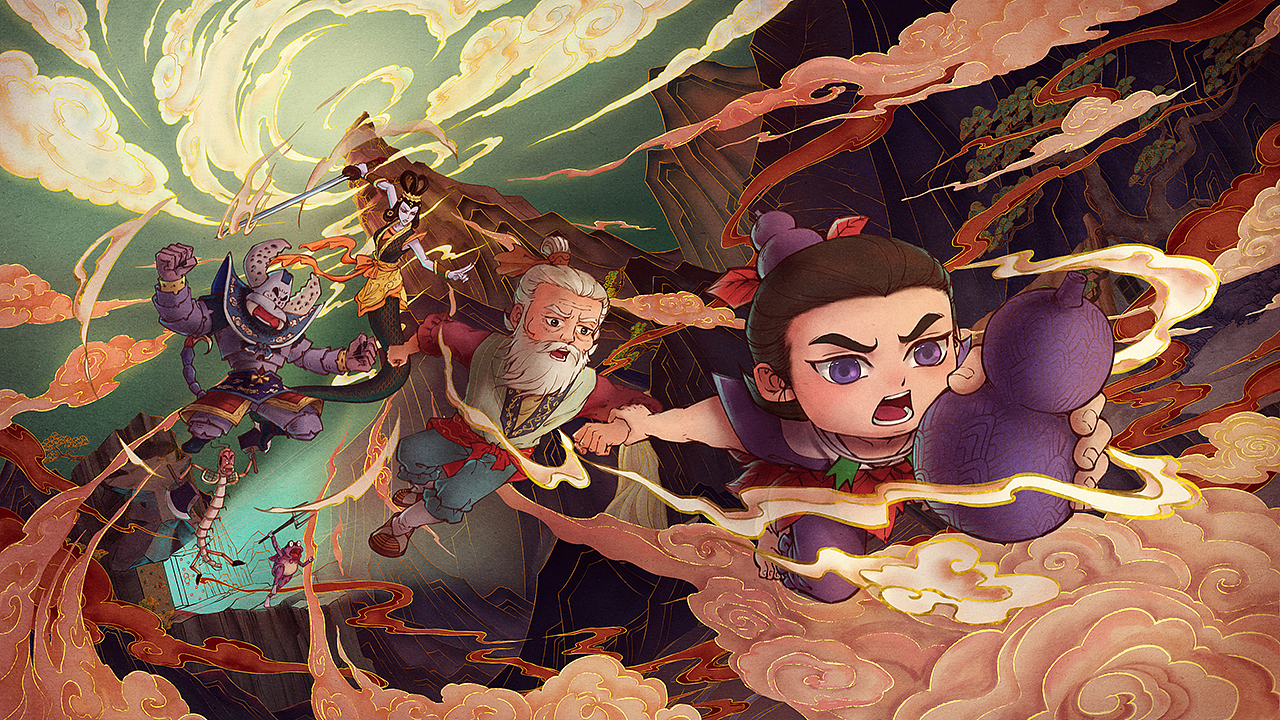 葫蘆娃立繪+海報（圖ZMzkwNjI4NDc2） - 游戲原畫 - 站酷設計師金梧瞳原創(chuàng)素材 - 站酷ZCOOL