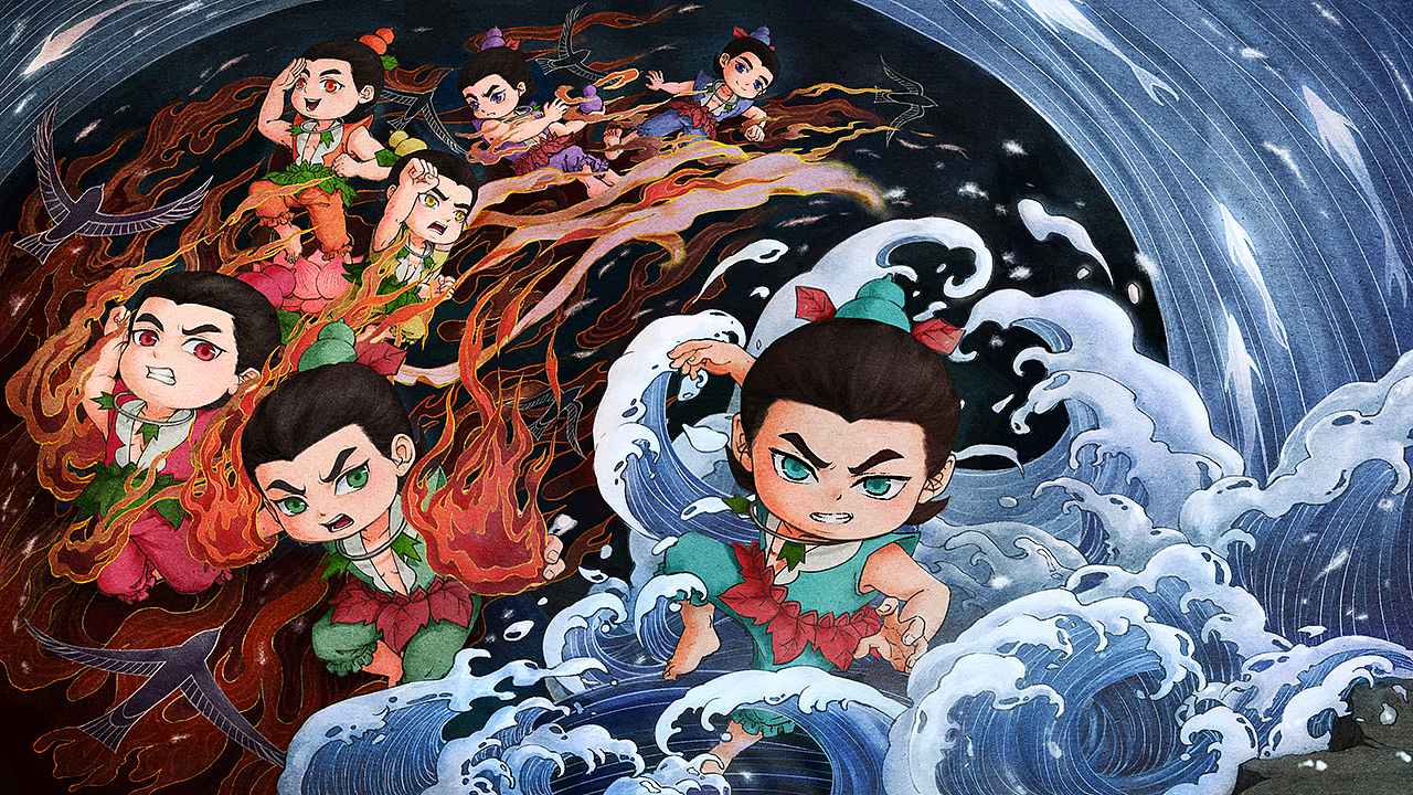 葫蘆娃立繪+海報（圖ZMzkwNjI4NDgw） - 游戲原畫 - 站酷設計師金梧瞳原創(chuàng)素材 - 站酷ZCOOL