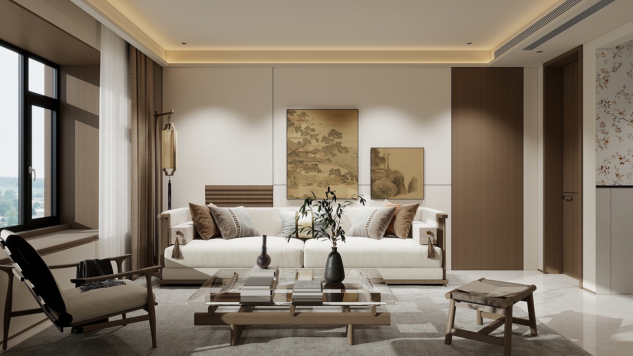 《增城·宋雅》120㎡平层新中式实装案例