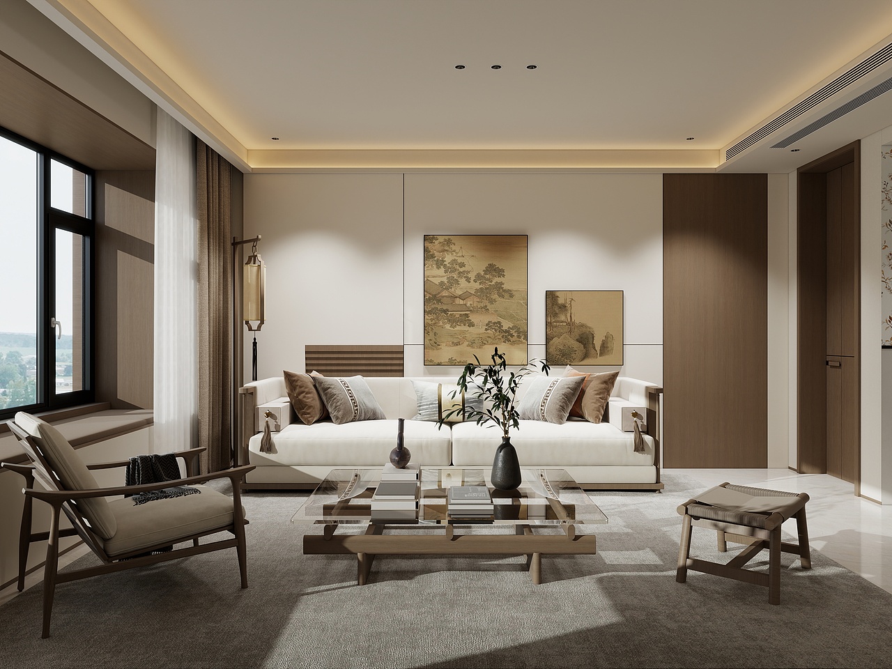 《增城·宋雅》120㎡平层新中式实装案例