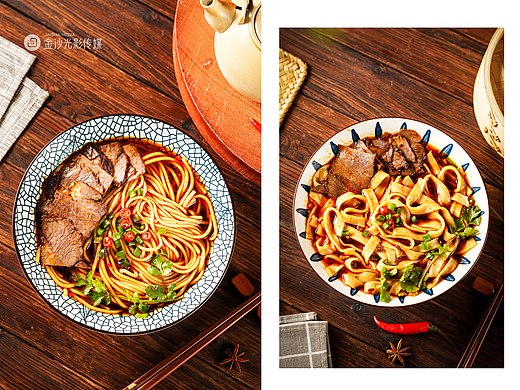 武汉美食拍摄，牛肉面、牛肉粉、早堂面