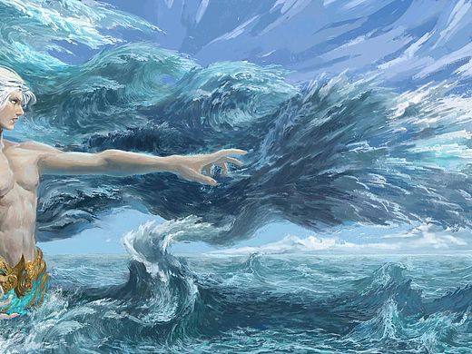 水神（个人主页-ZNzE5MjI0MzY=） - 艺术插画 - 站酷设计师QiniQ原创素材 - 站酷ZCOOL