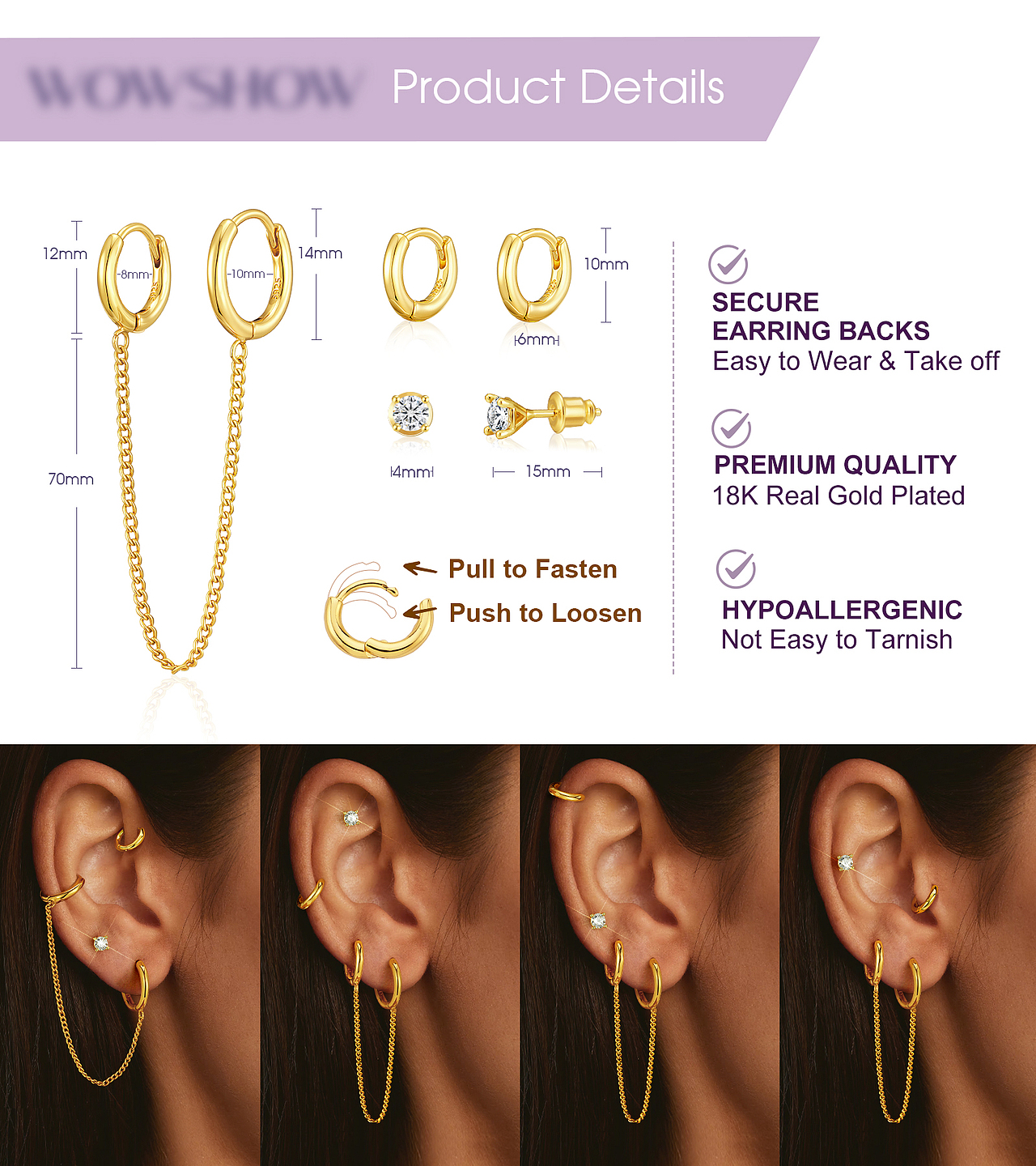 亚马逊橱窗A+ 饰品耳饰