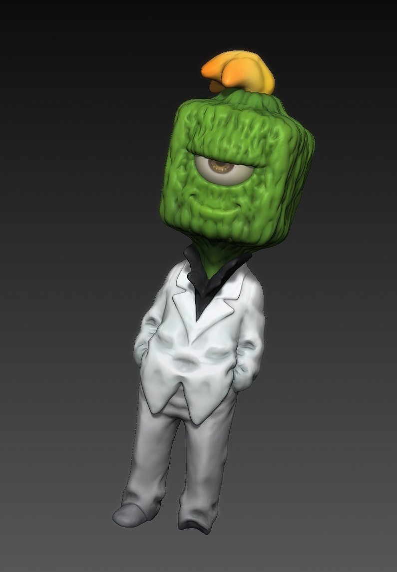 “你好，我是苦瓜先生，一个穿西装的忧郁果实。