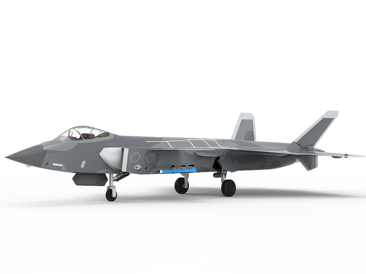 歼20建模（图ZMzkwNjYxNTcy） - 交通工具 - 站酷设计师发现好设计原创素材 - 站酷ZCOOL