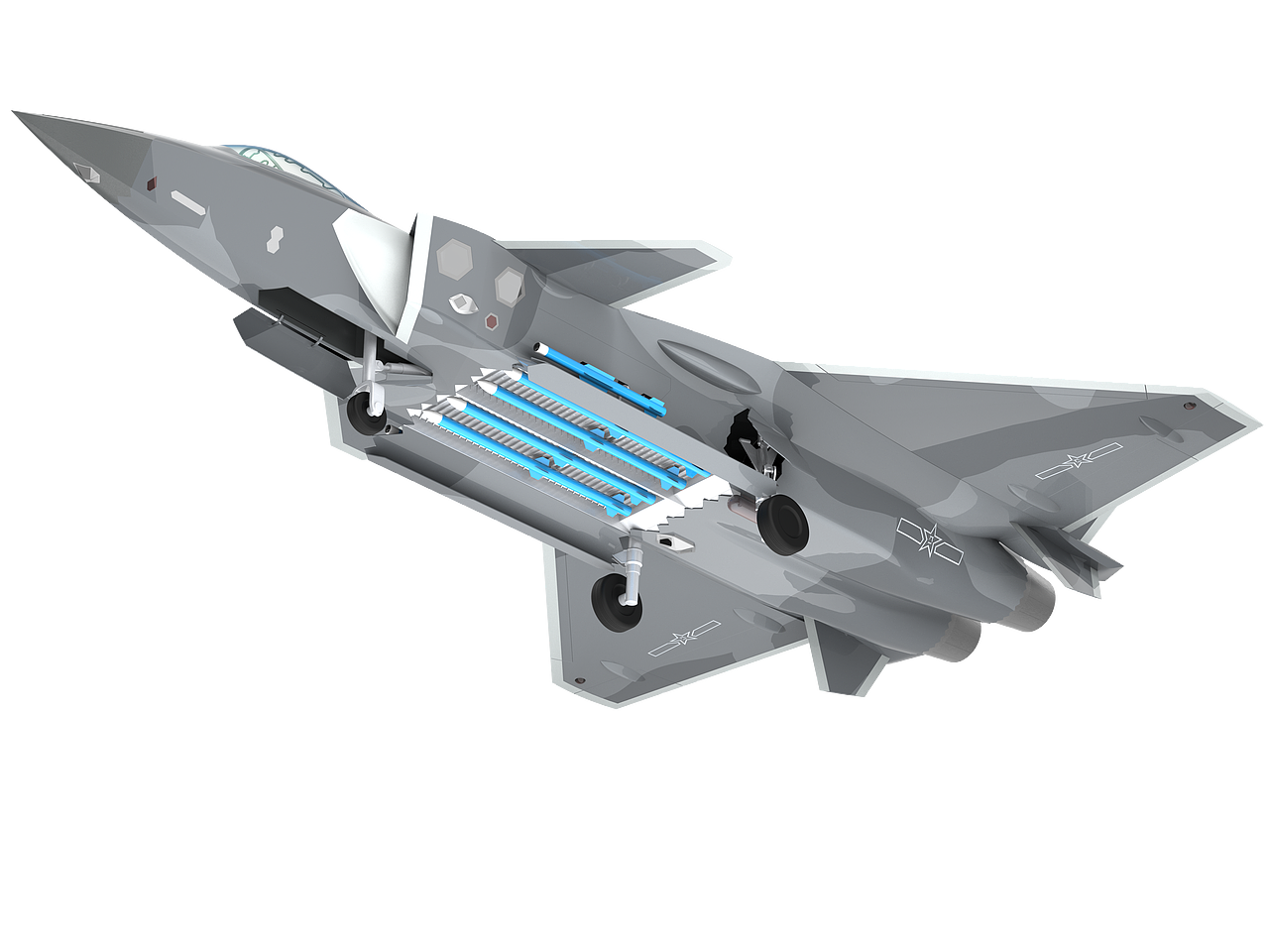 歼20建模（图ZMzkwNjYxNTc2） - 交通工具 - 站酷设计师发现好设计原创素材 - 站酷ZCOOL