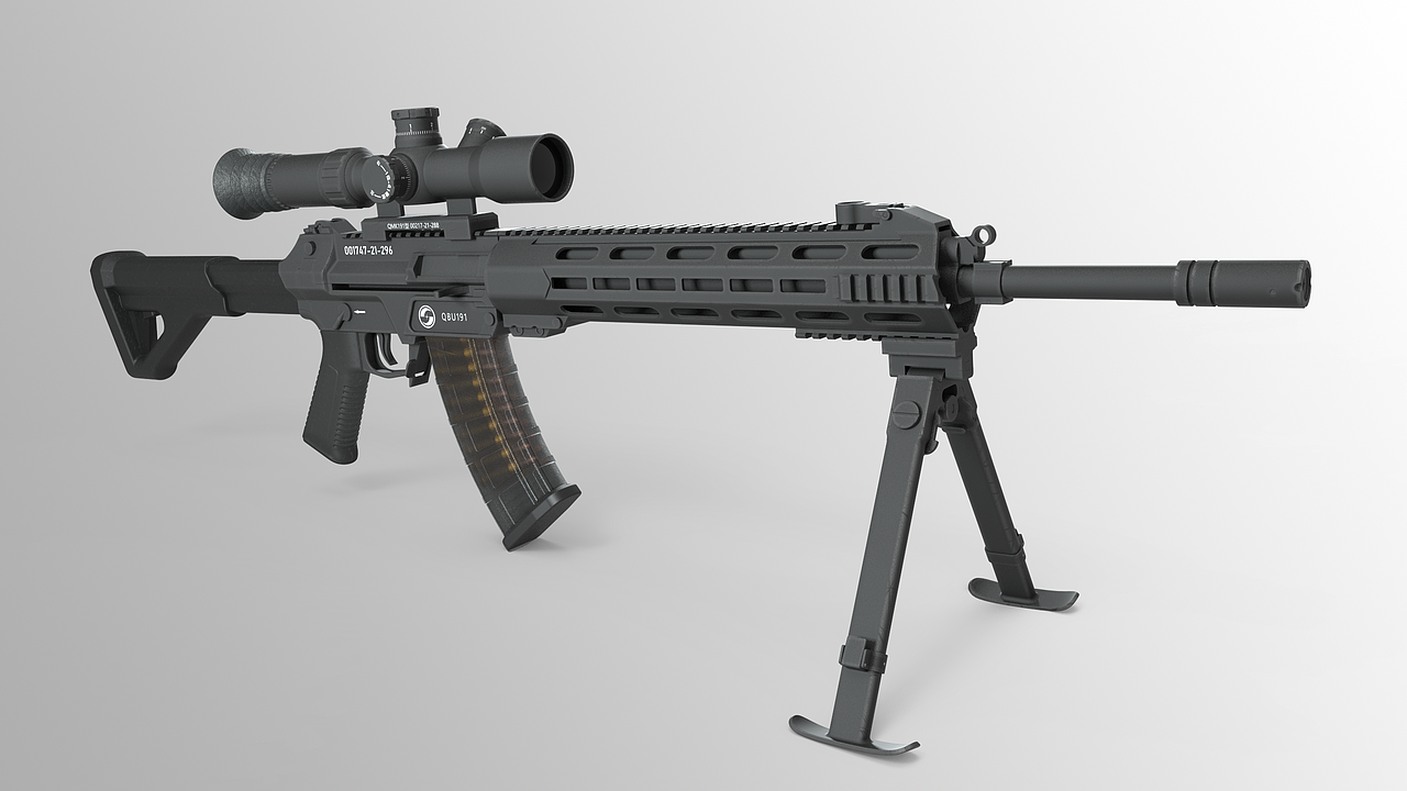 QBU191步枪建模