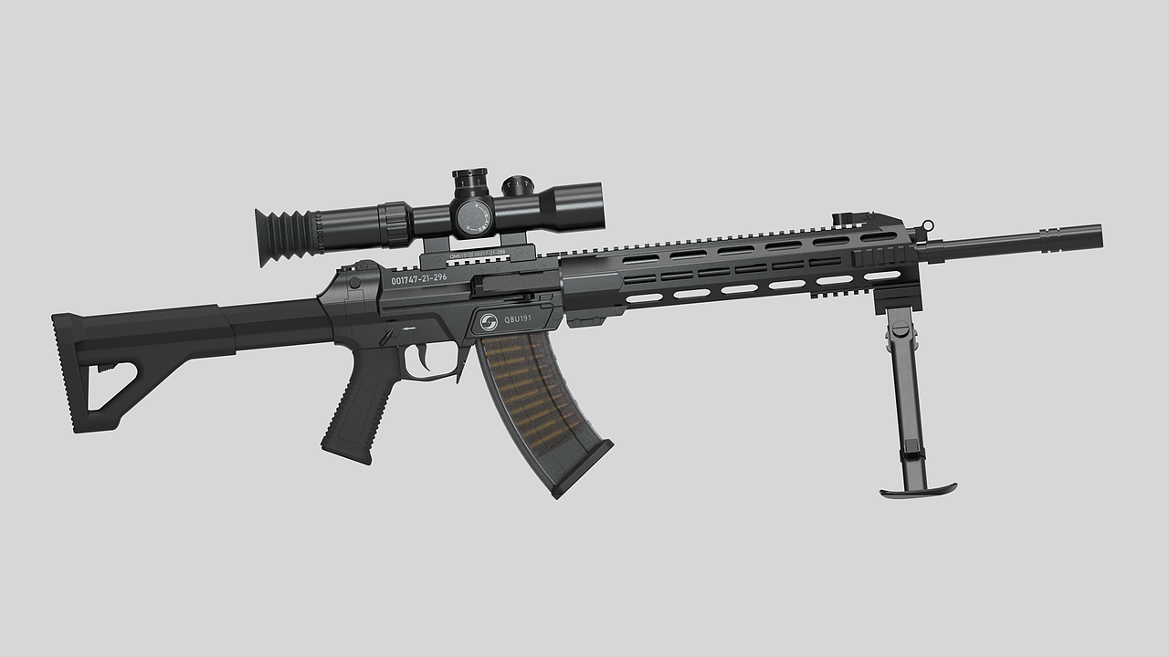 QBU191步枪建模
