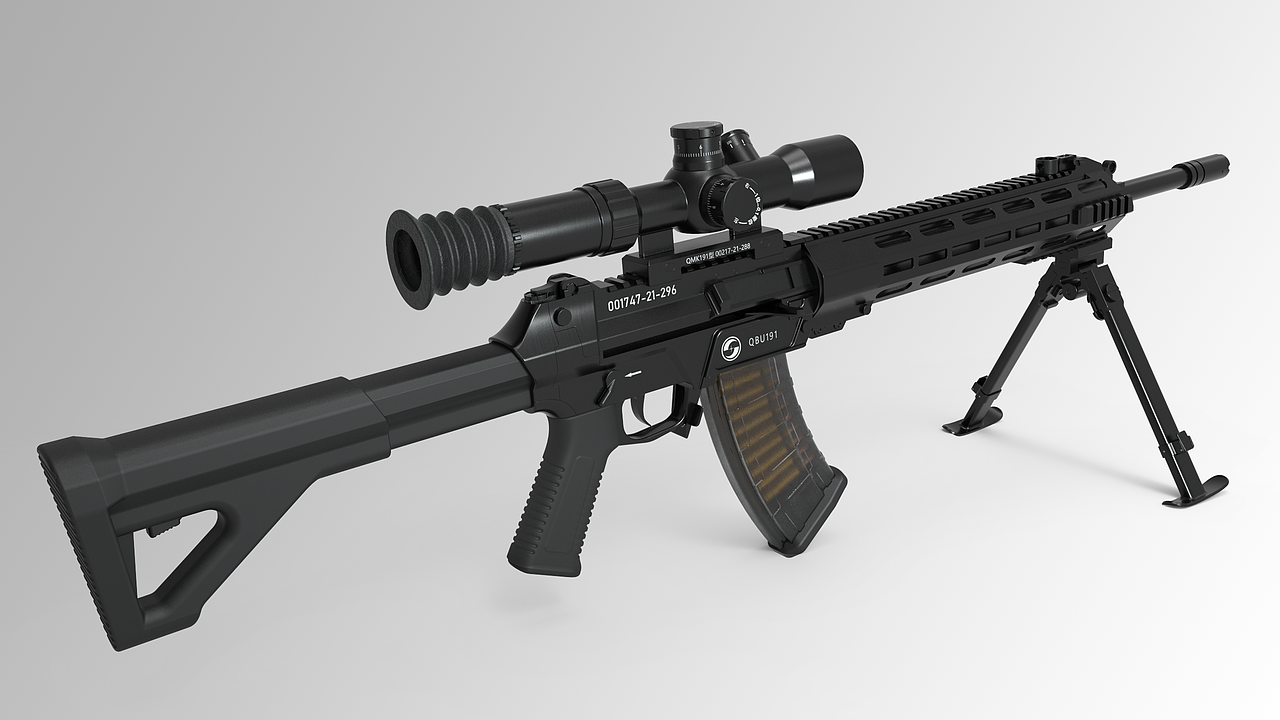 QBU191步枪建模