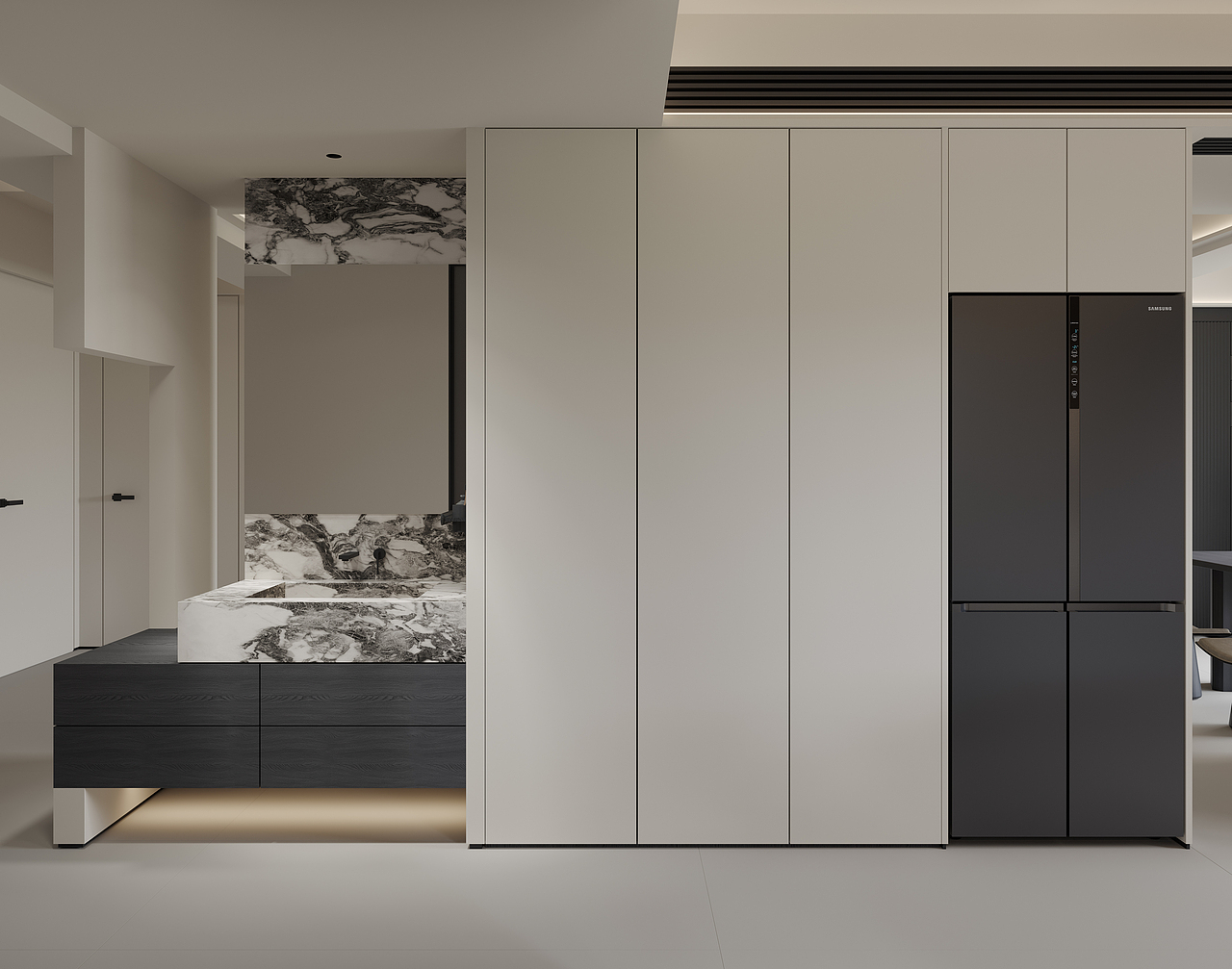 现代极简客餐厅（图ZMzkwNjcwODA4） - 家装设计 - 站酷设计师彦霖视觉空间原创素材 - 站酷ZCOOL