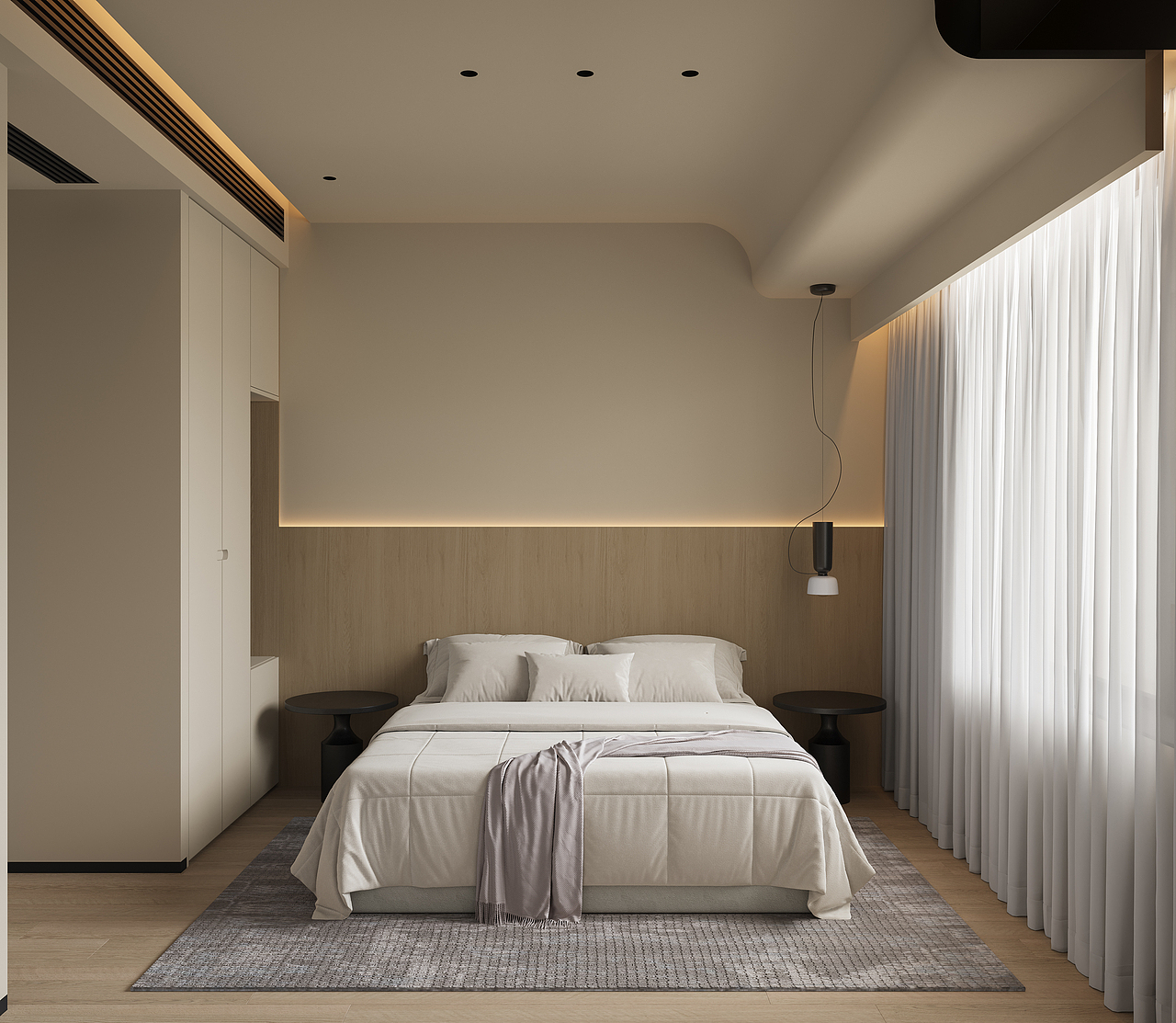 奶油原木客餐厅-家装