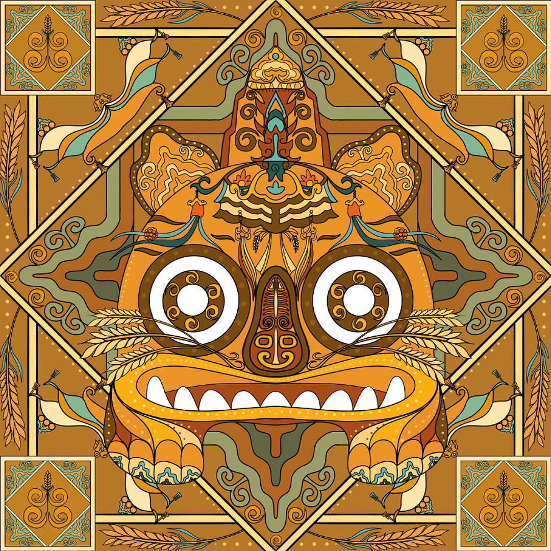 五行虎（图ZMzkwNjcyMzMy） - 图案 - 站酷设计师vcEvan原创素材 - 站酷ZCOOL