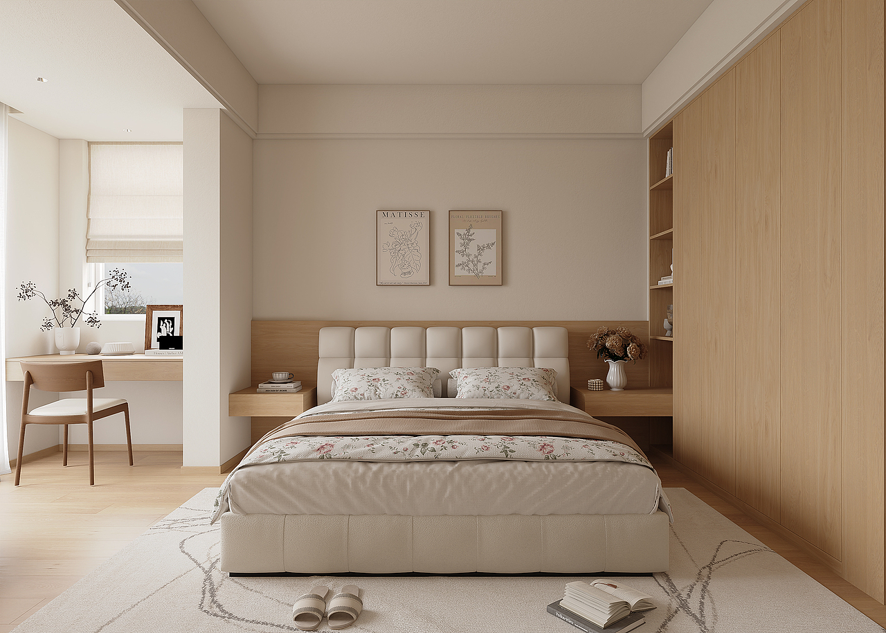 日式奶油风设计（图ZMzkwNjczNTUy） - 家装设计 - 站酷设计师效果表现原创素材 - 站酷ZCOOL