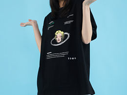 潮牌短袖拍攝，今天是女孩呀????