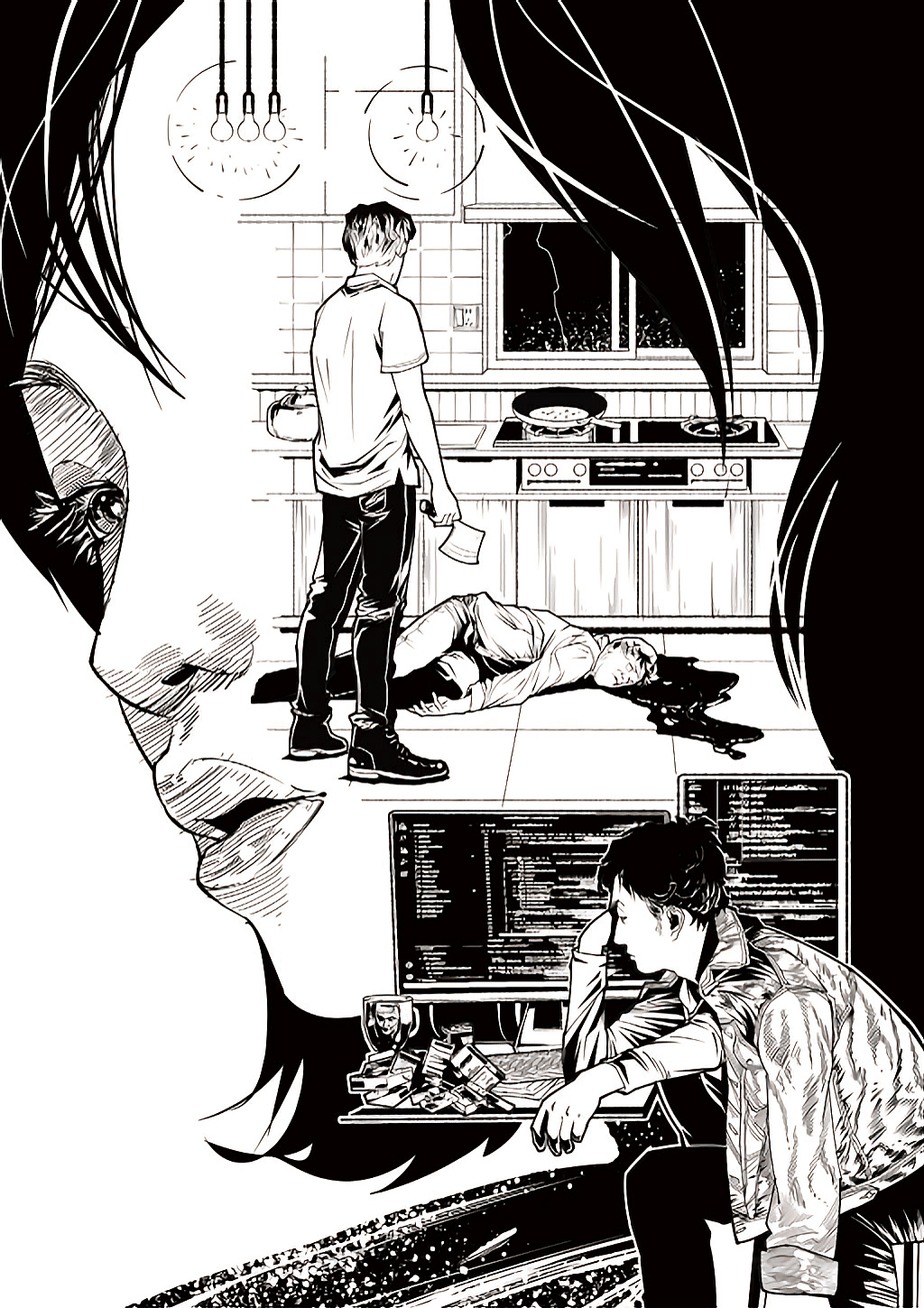 科幻小说类内页插图 插画 节选2