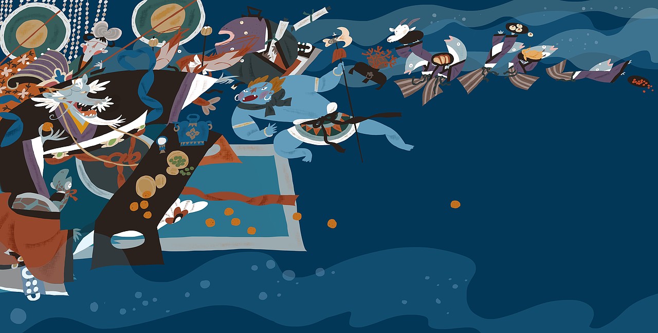 之前做的绘本《哪吒闹海》（图ZMzkwNjkwNzI0） - 绘本 - 站酷设计师兀麓原创素材 - 站酷ZCOOL