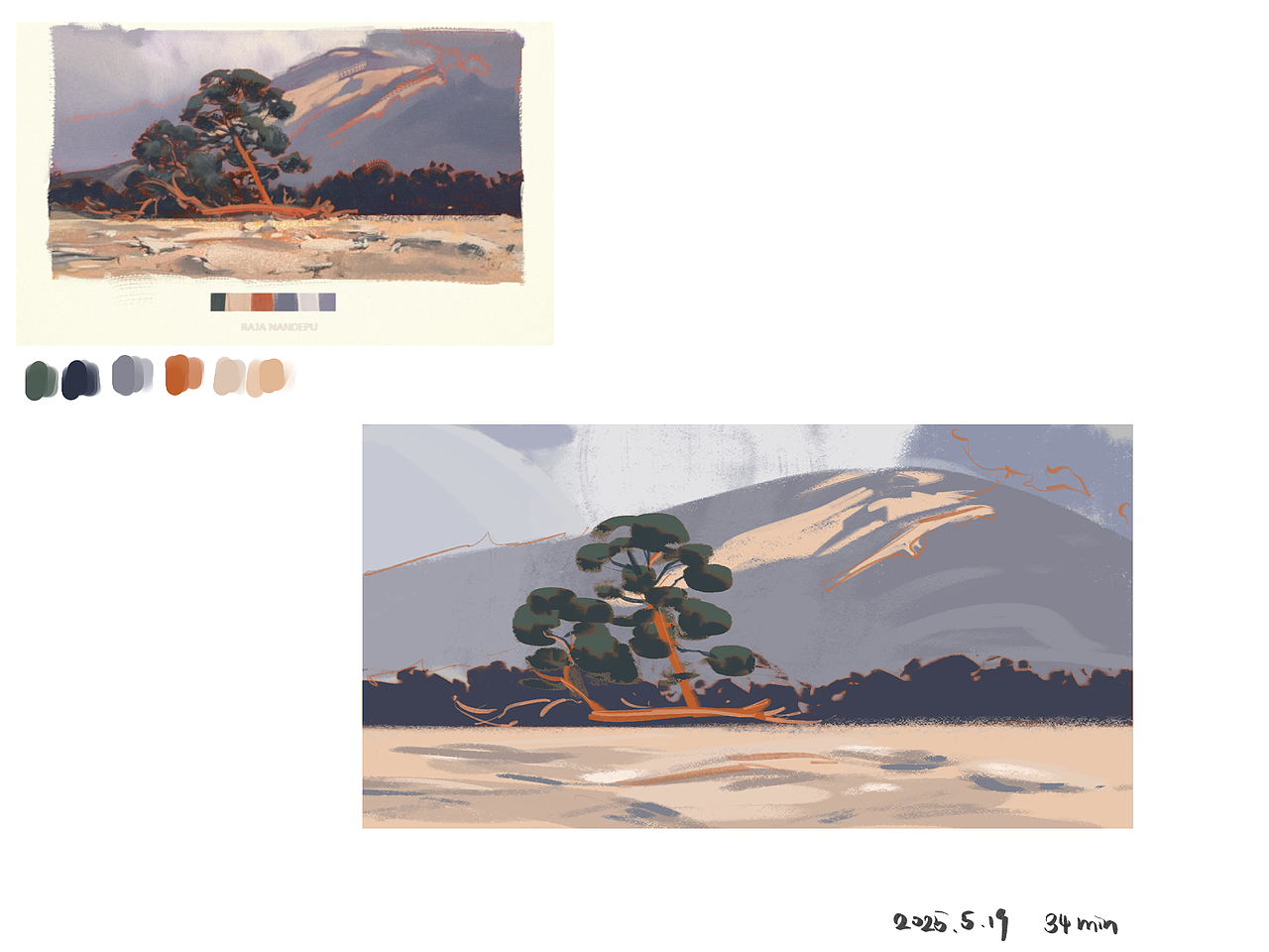 色彩作品速涂练习22