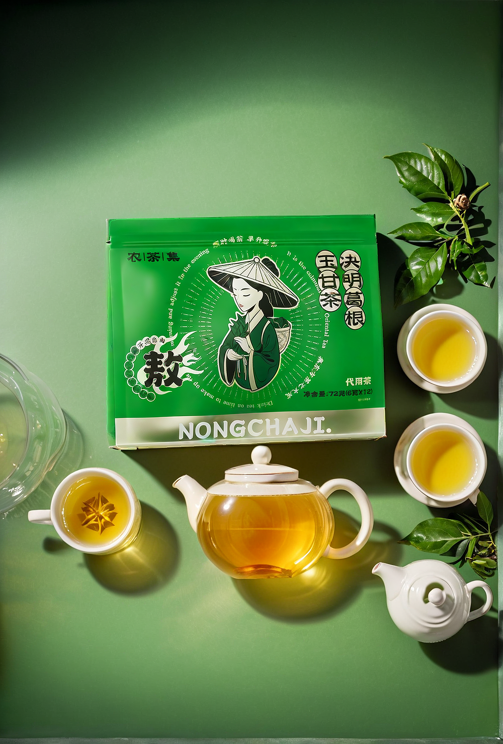 农茶集茶饮品牌包装视觉