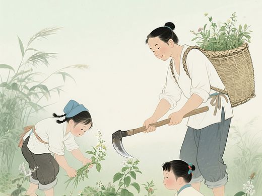 端午采草药