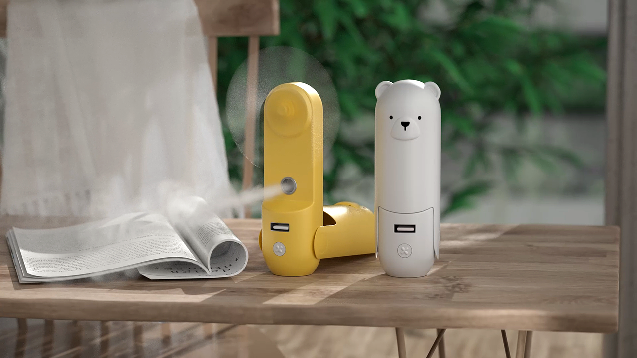 喷雾小风扇动画渲染（图ZMzkwNzEyNDY0） - 动画/影视 - 站酷设计师王燕华原创素材 - 站酷ZCOOL