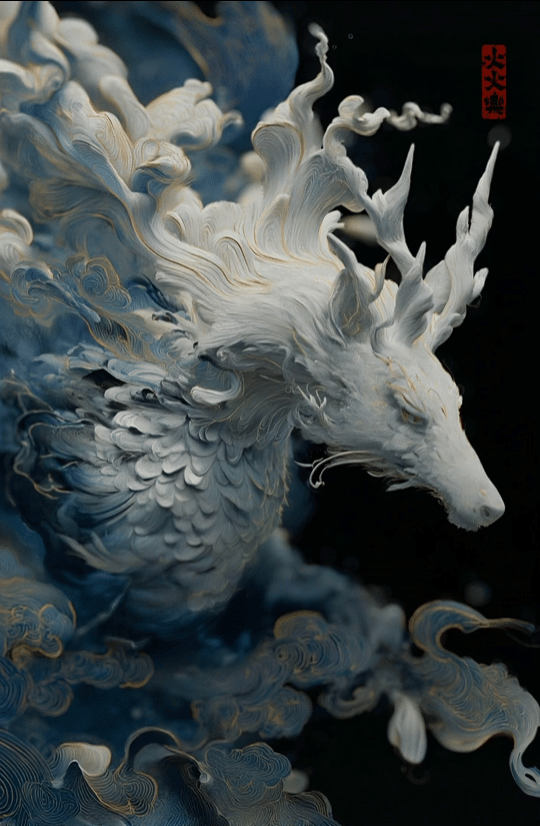 东方美学｜山海经·山海异兽（图ZMzkwNzE3NDQ4） - 海报 - 站酷设计师火火楽原创素材 - 站酷ZCOOL