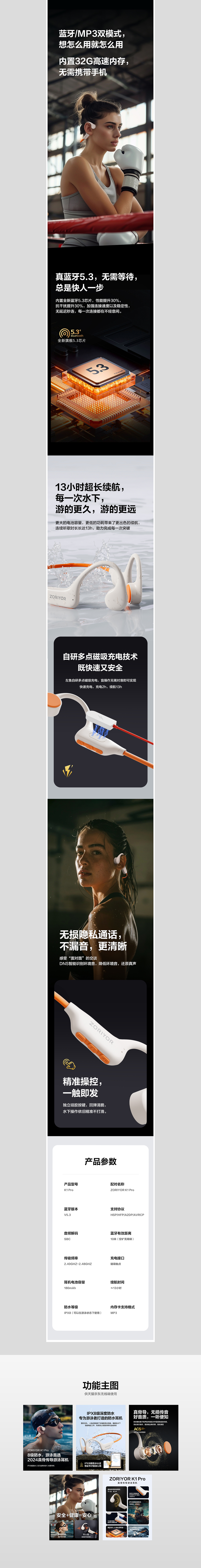 游泳耳机,骨传导耳机,运动耳机