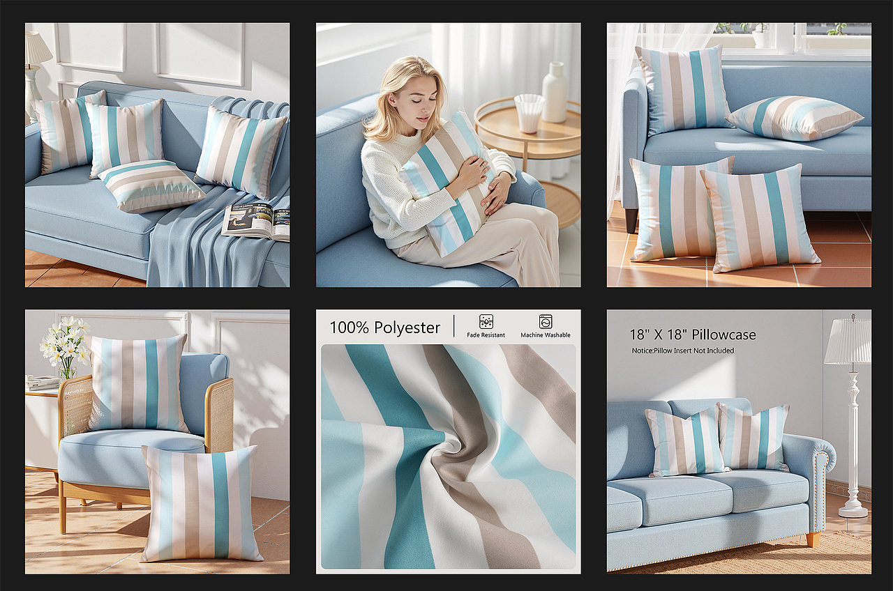 AIGC商业应用 - 抱枕套系列页面设计（图ZMzkwNzI5MDcy） - 移动端网页 - 站酷设计师P掉马赛克原创素材 - 站酷ZCOOL