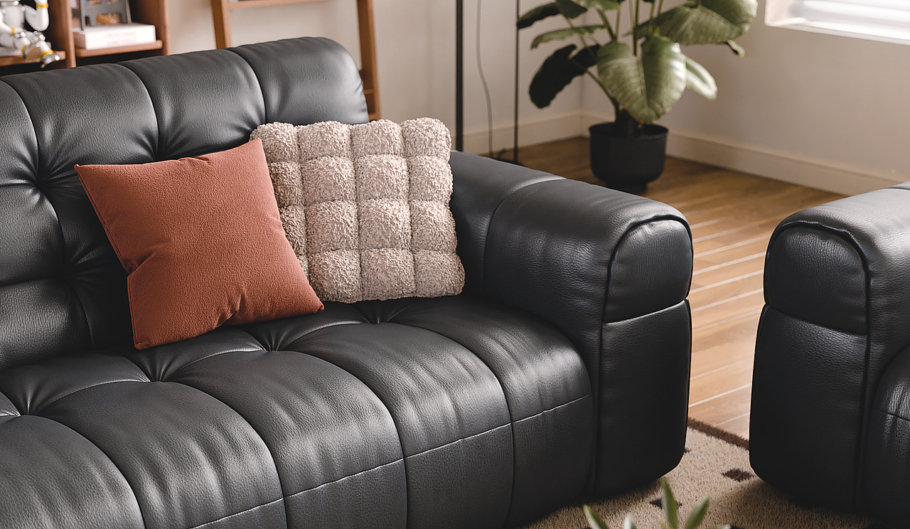 新的一组中古风格沙发场景