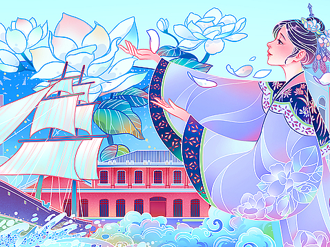 【星蔚插画】“有福之州”福州文旅插画大赛主KV创作