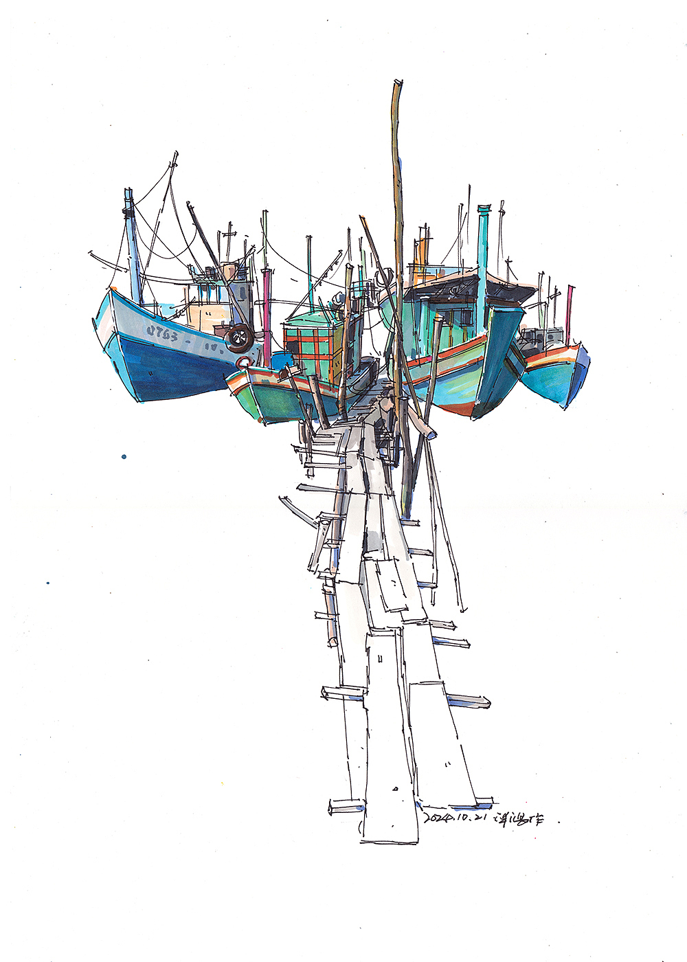 马克笔 风景速写（4）（图ZMzkwNzcwMzQ4） - 艺术插画 - 站酷设计师谭泽鸿原创素材 - 站酷ZCOOL