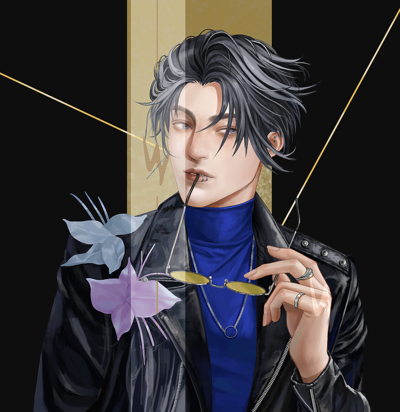 皮衣男（图ZMzkwNzc0NDEy） - 创作习作 - 站酷设计师墨迹的很原创素材 - 站酷ZCOOL