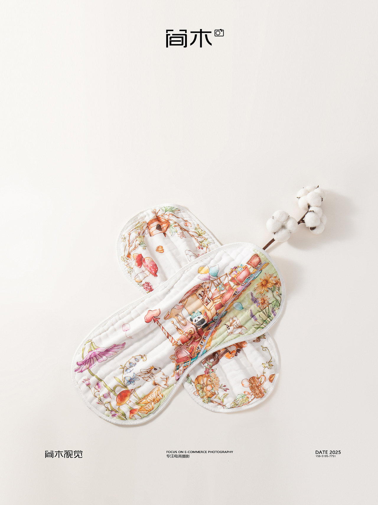 婴儿云片枕摄影丨简木视觉 母婴用品婴儿用品枕头拍摄