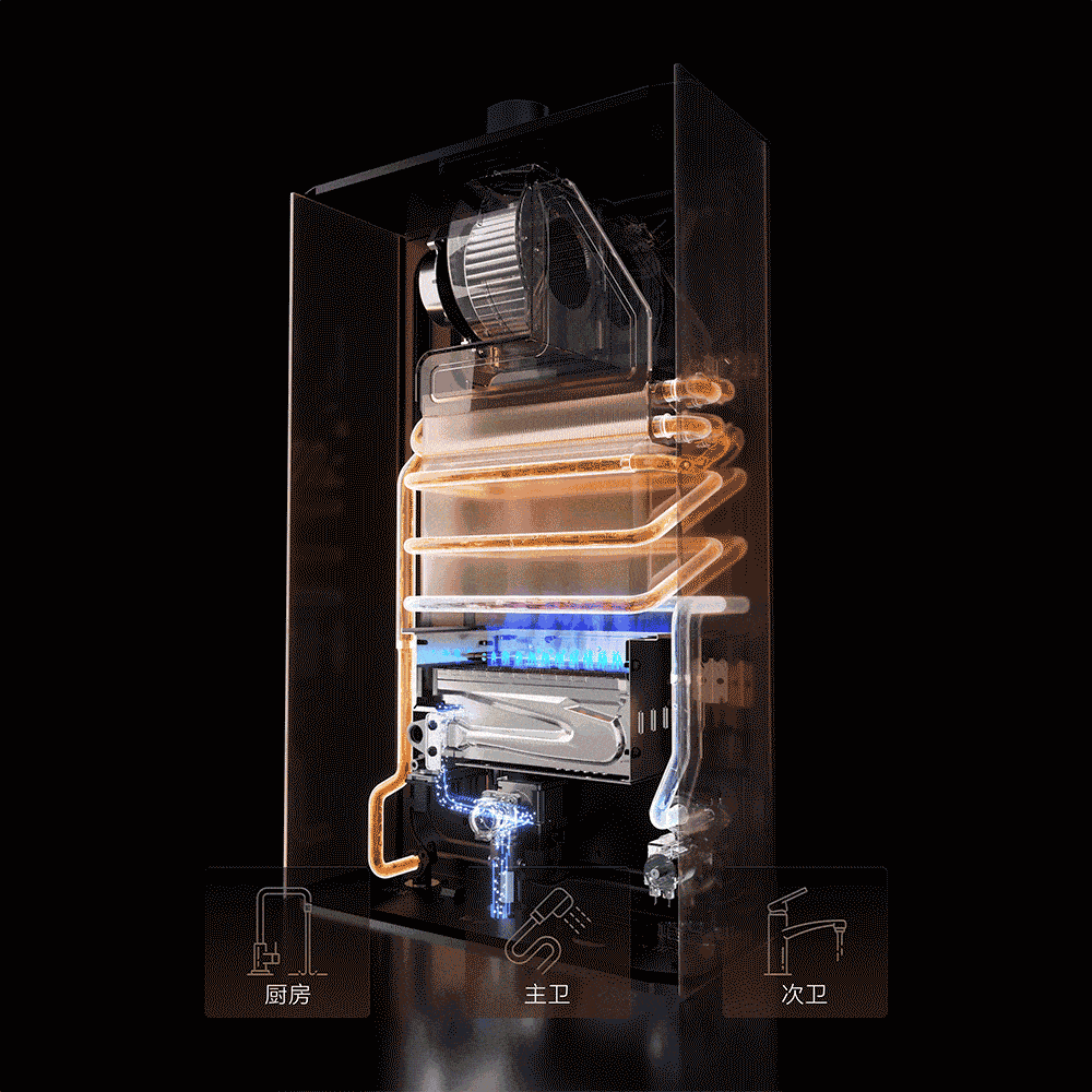 [ 方太-蝶翼热水器] 详情案例（图ZMzkwNzkwMTg4） - 电商 - 站酷设计师蓝魅设计原创素材 - 站酷ZCOOL