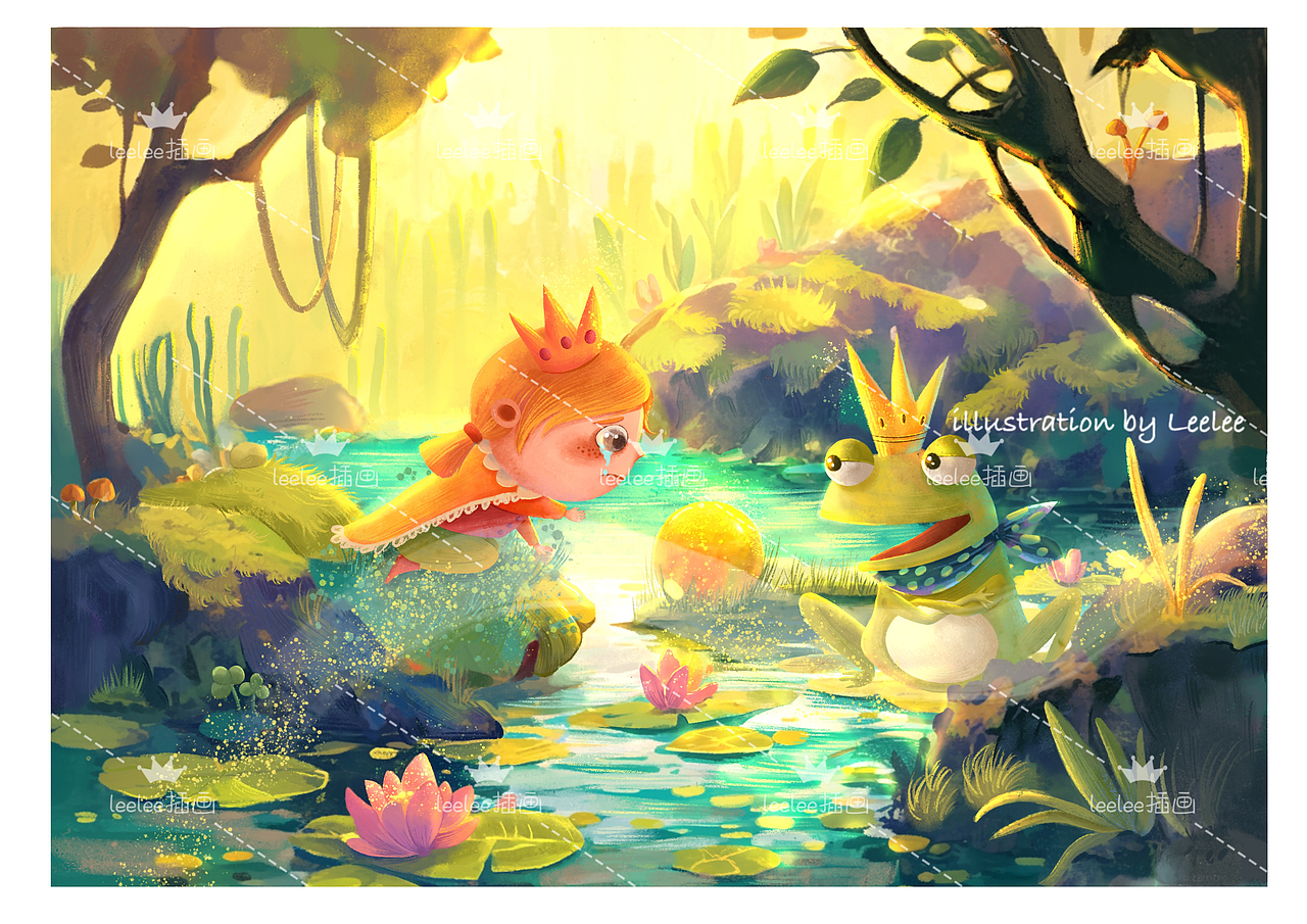 🐸青蛙王子（图ZMzkwNzk0MDI0） - 儿童插画 - 站酷设计师leelee623原创素材 - 站酷ZCOOL