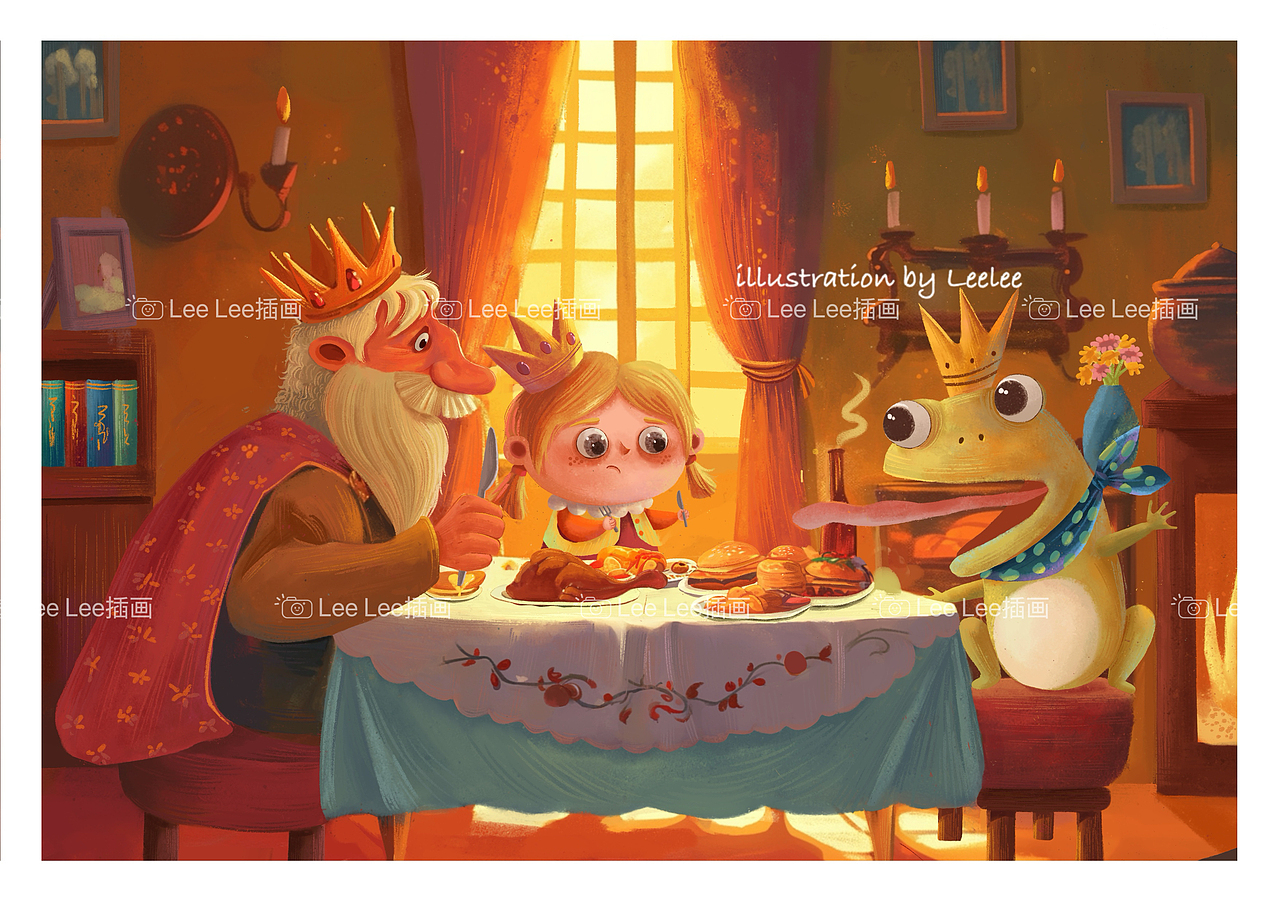 🐸青蛙王子（图ZMzkwNzk0MDI4） - 儿童插画 - 站酷设计师leelee623原创素材 - 站酷ZCOOL