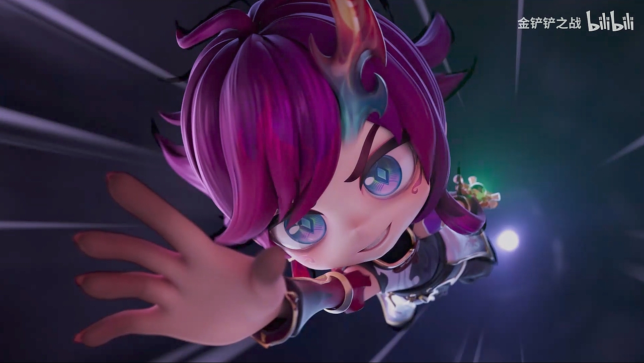 【金铲铲之战】 水墨丹青主题系列 模型头发 布料 解算