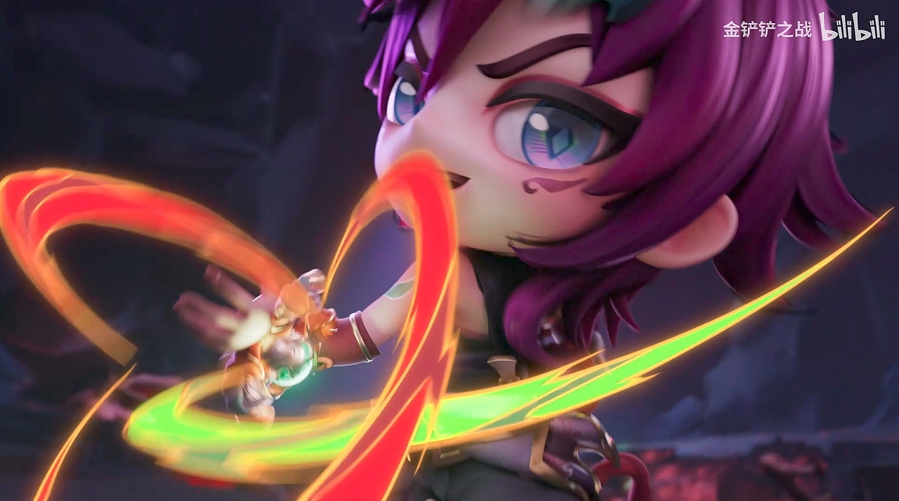 【金铲铲之战】 水墨丹青主题系列 模型头发 布料 解算