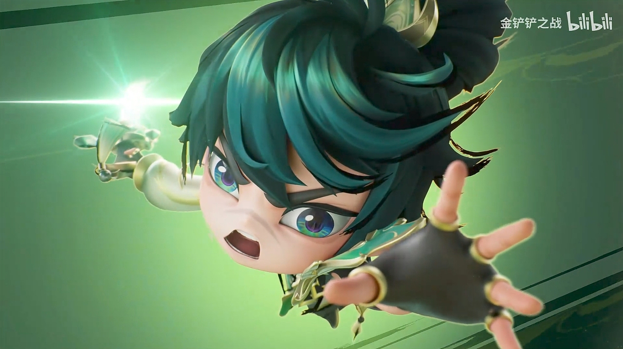 【金铲铲之战】 水墨丹青主题系列 模型头发 布料 解算