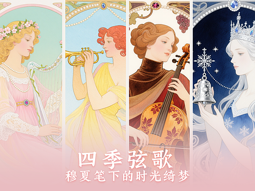 四季弦歌：穆夏笔下的时光绮梦