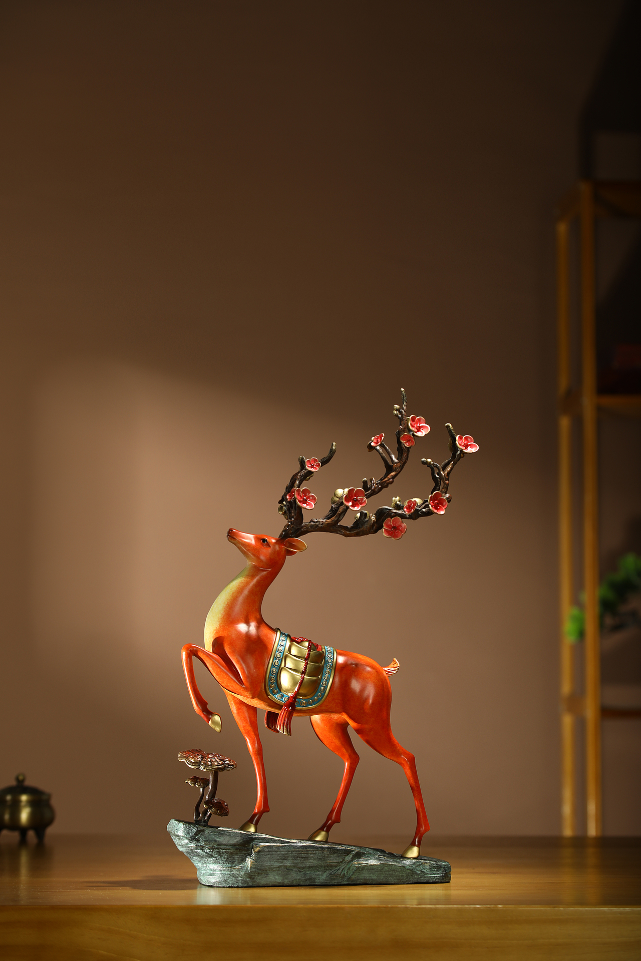铜摆件-梅花鹿