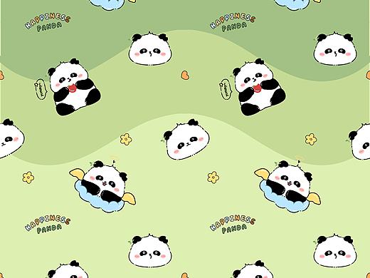 开心的熊猫