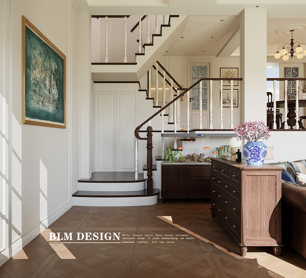 美式-白龙马效果图