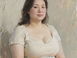 张超凡画家30年绘画经历，传世荣颜《肖像画》