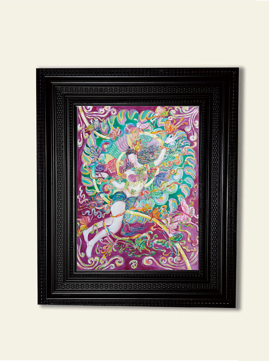 曼妙飞天（图ZMzkwODM2Njc2） - 绘画 - 站酷设计师月白如是原创素材 - 站酷ZCOOL