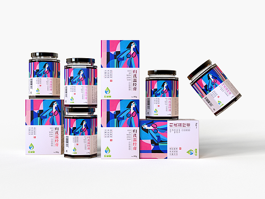2组温经膏包装设计-悟杰品牌视觉设计