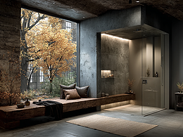 獲獎(jiǎng)3d渲染，線條極簡潔