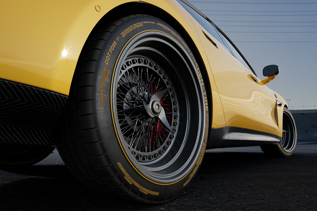 XIAOMI SU7 Ultra 汽车渲染6