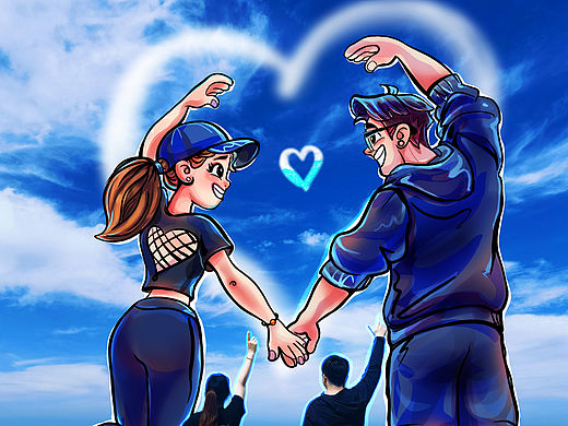 @卡通世界的你一起合照